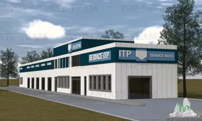 Industrial Hall 596 sqm, Production Facility, Auto Service, Domneşti, Bucureşti - Domnesti