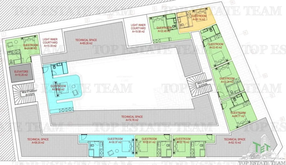 Listed Building for Sale in Old Town Centre with 4-Star Hotel Development – 61 Rooms - foto 8