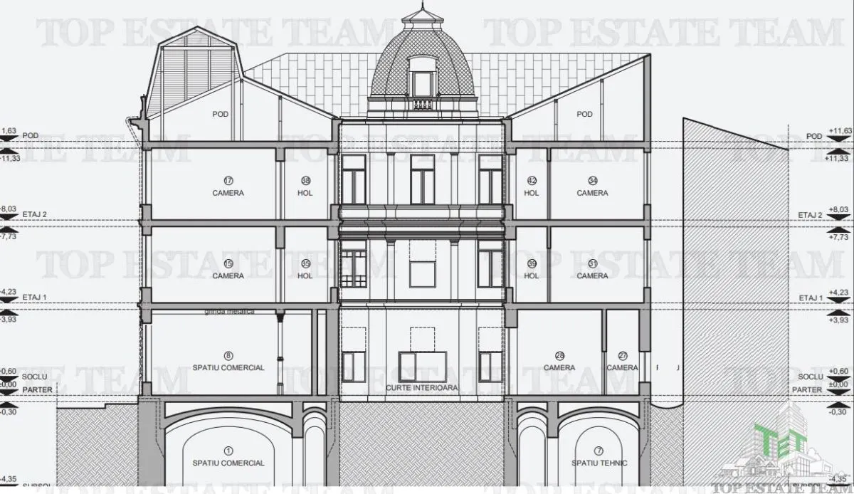 61-Room Hotel in Centrul Vechi with Approved Restoration Project - foto 4