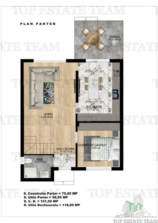 Modern 4-Bedroom Villa with 3 Bathrooms, Open-Plan Living, Terrace & Underfloor Heating - foto 7