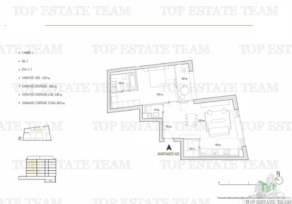 Apartament 2 Camere, bloc Boutique, Bucuresti, Parcul Operei - foto 10
