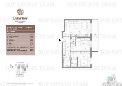 Appartement Trois Pièces, Bd Ferdinand - foto 2