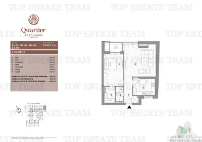 Appartement Deux Chambres, Bd Ferdinand - foto 3