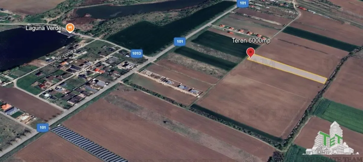 Terrain Résidentiel 6 000 m², Moara Vlasiei - foto 1