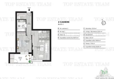 Appartement Deux Chambres à Vendre à Doamna Ghica - foto 8