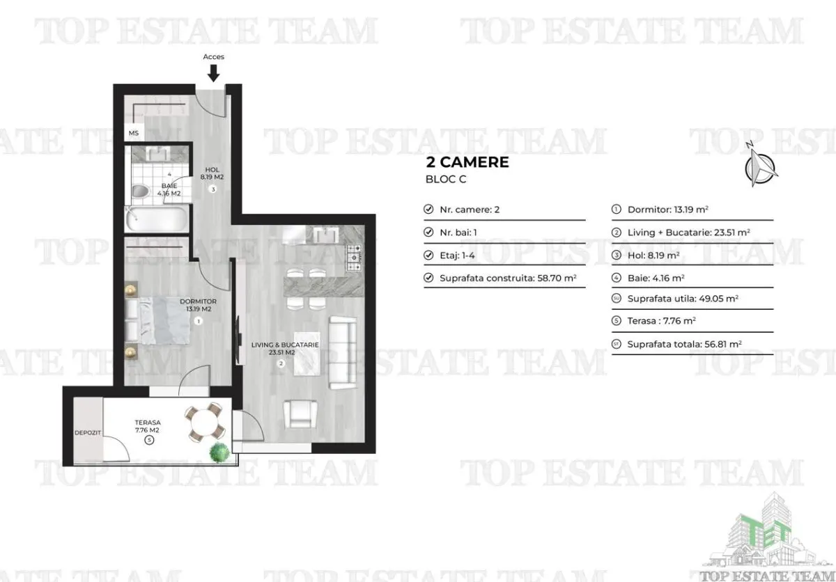 Appartement Deux Chambres à Vendre à Doamna Ghica - foto 8