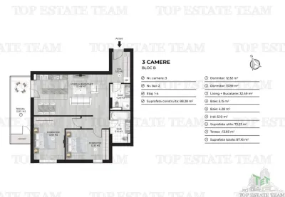 Appartement Trois Chambres à Vendre à Doamna Ghica - foto 8
