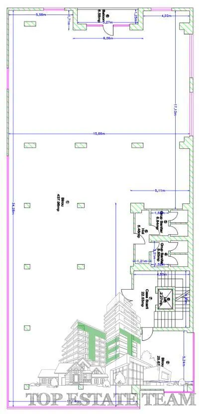 3,000 sqm Office Building for Sale in Pipera - foto 8