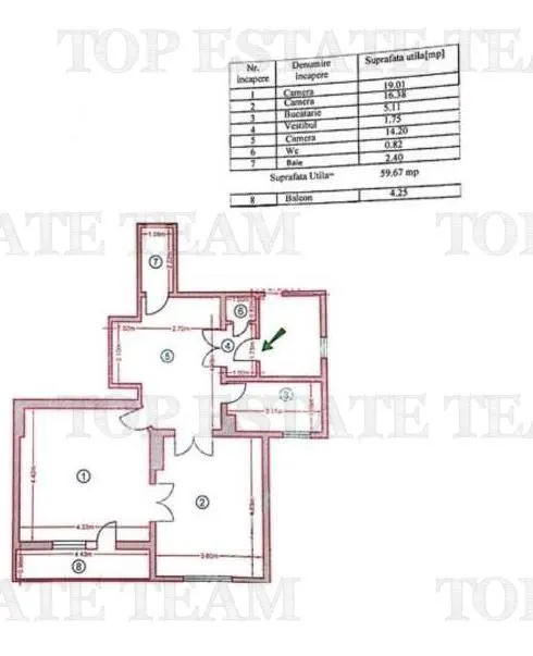 3-Bedroom Apartment for Rent in Villa, Newly Renovated, Balcony, Foisorul de Foc - foto 12