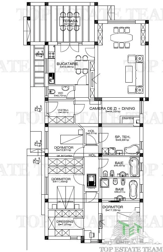 Casa Unifamiliar de Planta Única, Tunari - foto 9