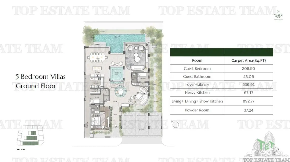 5-Bedroom Villa Wadi Villas, Dubai - foto 13