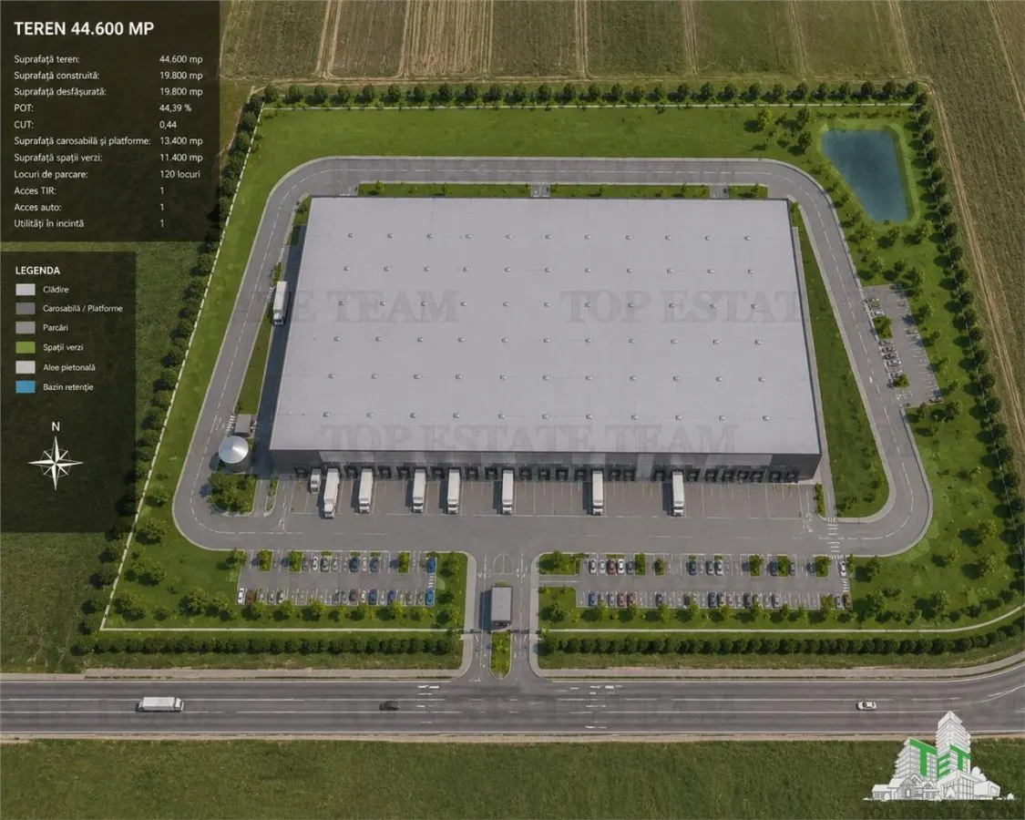 Industrial Park Development Land, Popesti-Leordeni, 44,600 sqm, PUZ Pending Approval - foto 3