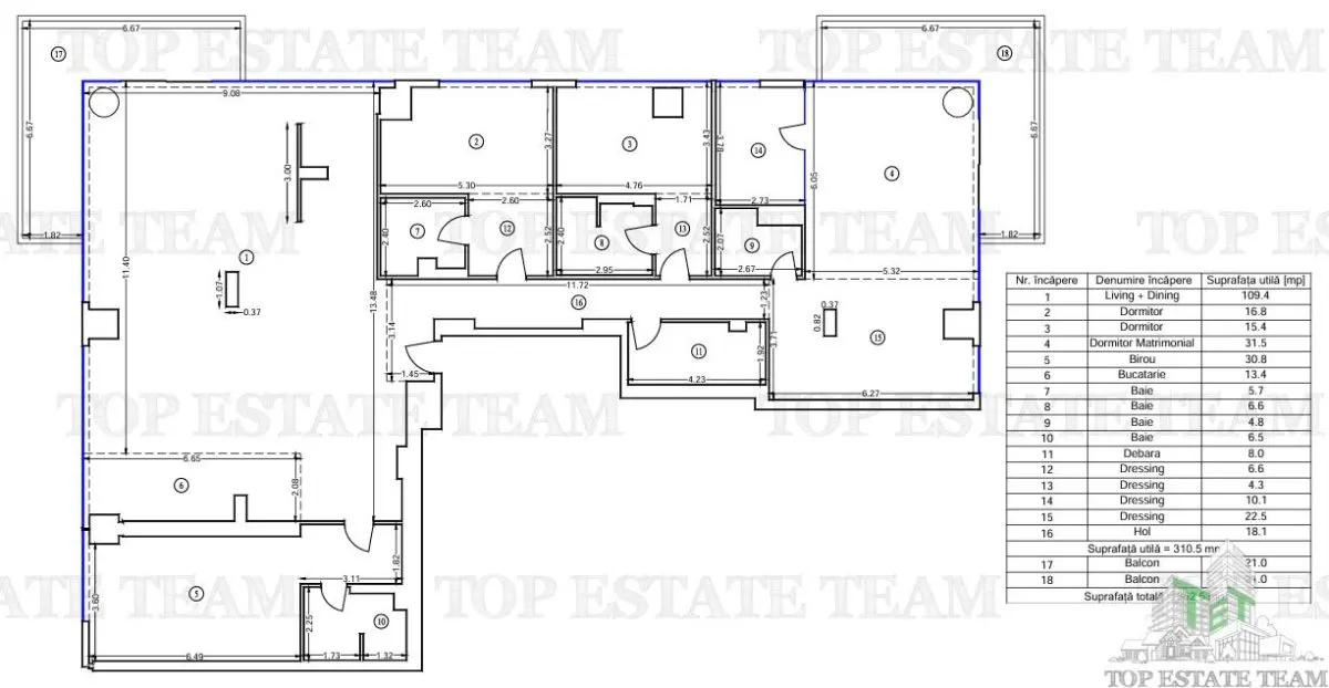 5-Bedroom Apartment | Up-Site Floreasca | Herastrau Views | Premium Finishes - foto 16