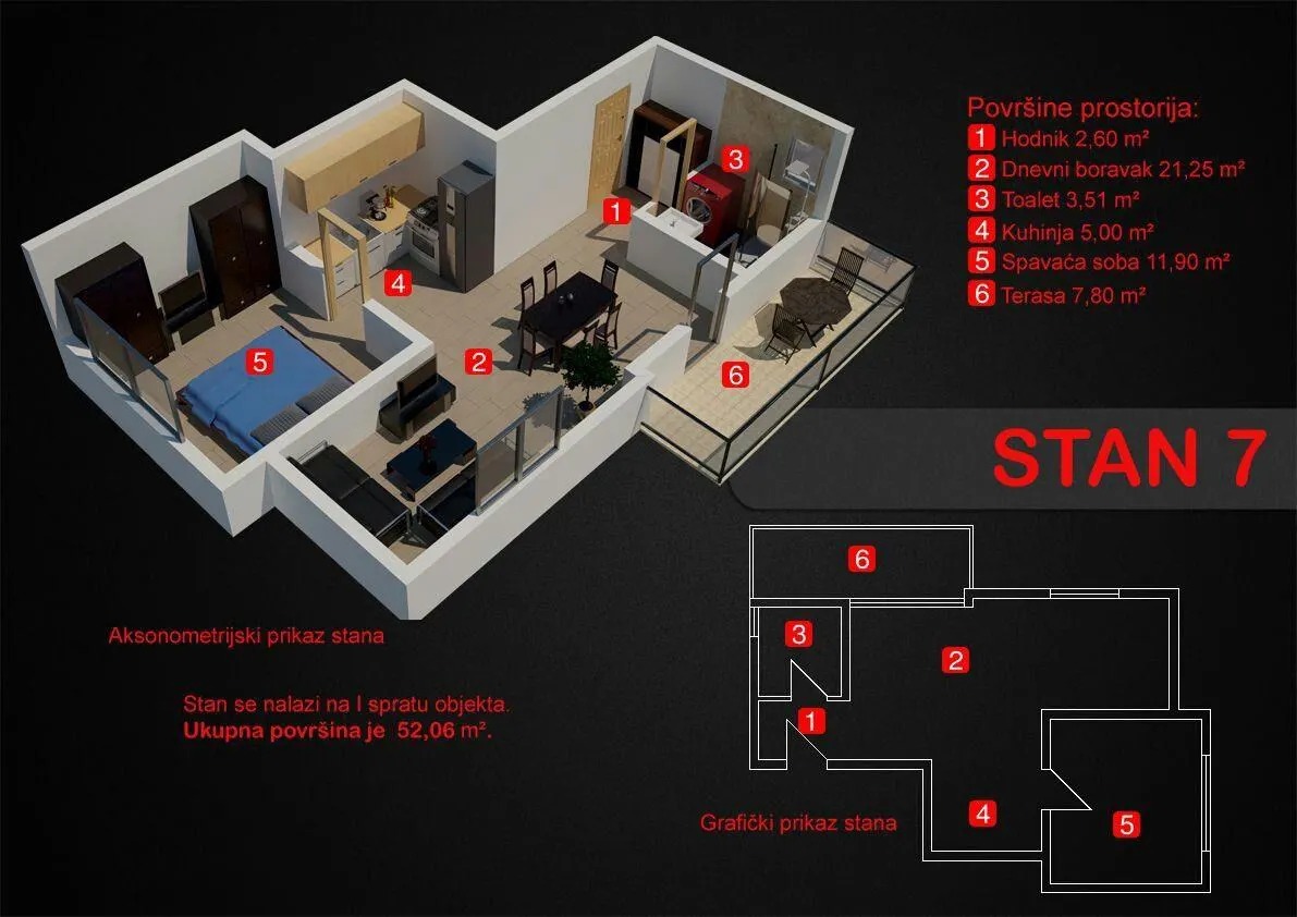 Apartamento en venta en Bar - foto 6