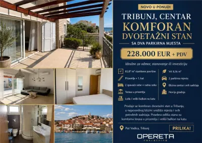 Two-Level Apartment for Sale in Tribunj, Croatia – Centre Location - Tribunj
