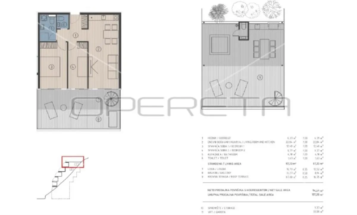 克罗地亚杰塞尼采顶层公寓出售 - foto 9