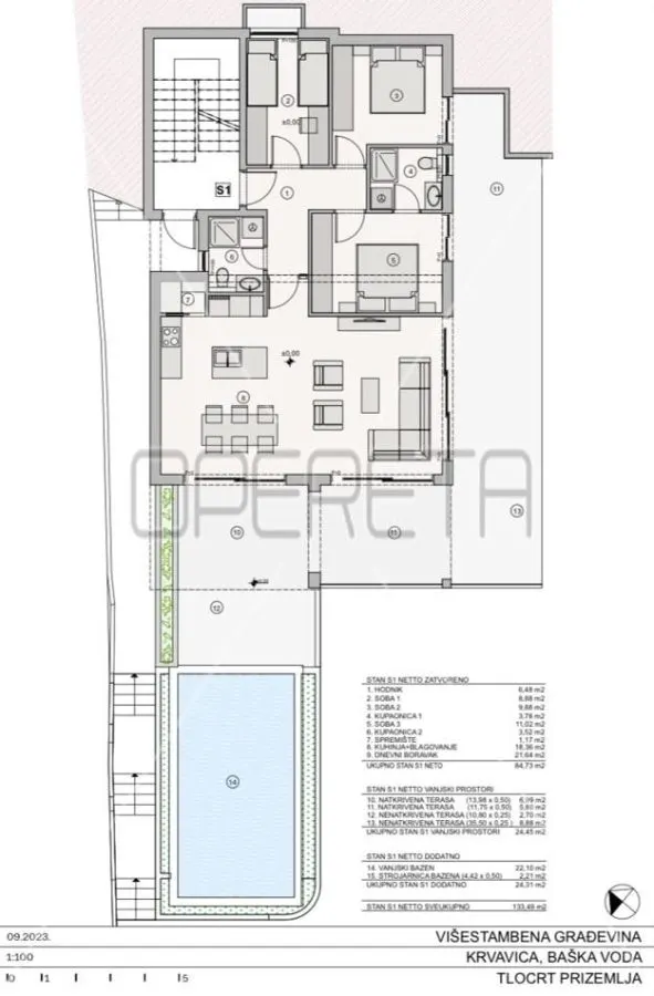 Apartamento de Lujo de 3 Dormitorios en Venta en Makarska, Croacia - foto 11