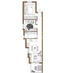 Apartamento de Dos Dormitorios en Venta en Kaštel Kambelovac, Croacia - foto 6