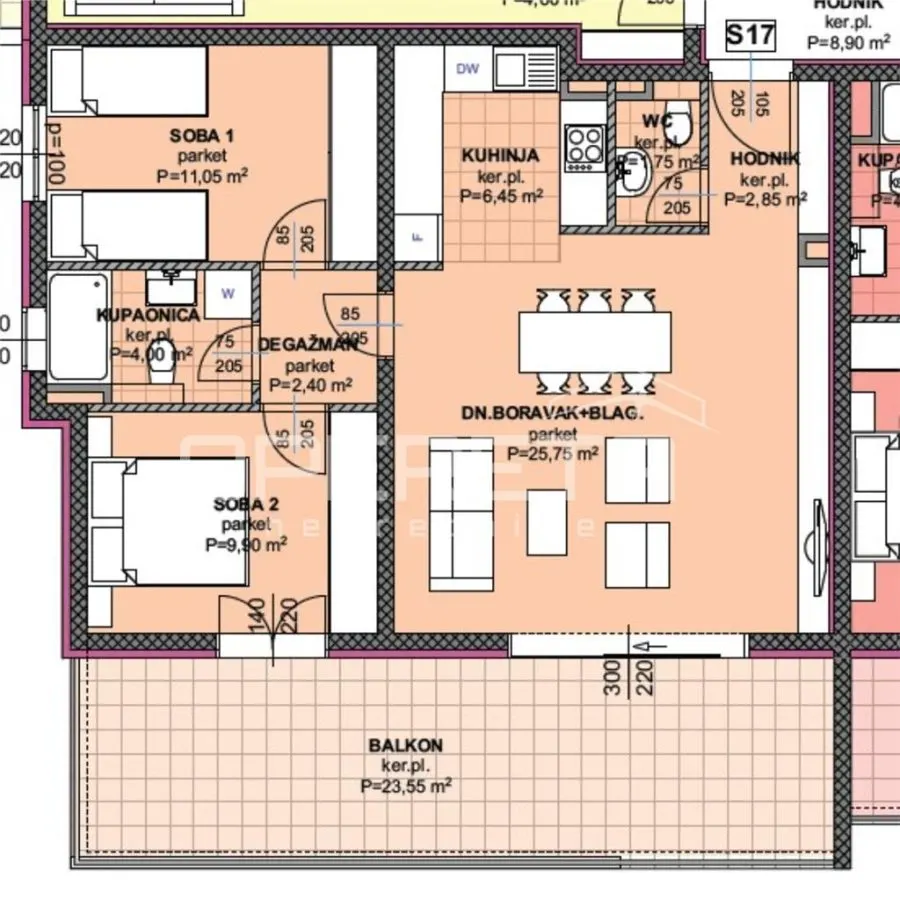 Appartement Deux Chambres à Vendre à Makarska, Croatie - foto 3