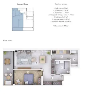 Ground-Floor Apartment with Garden for Sale in Kanfanar, Croatia - foto 2