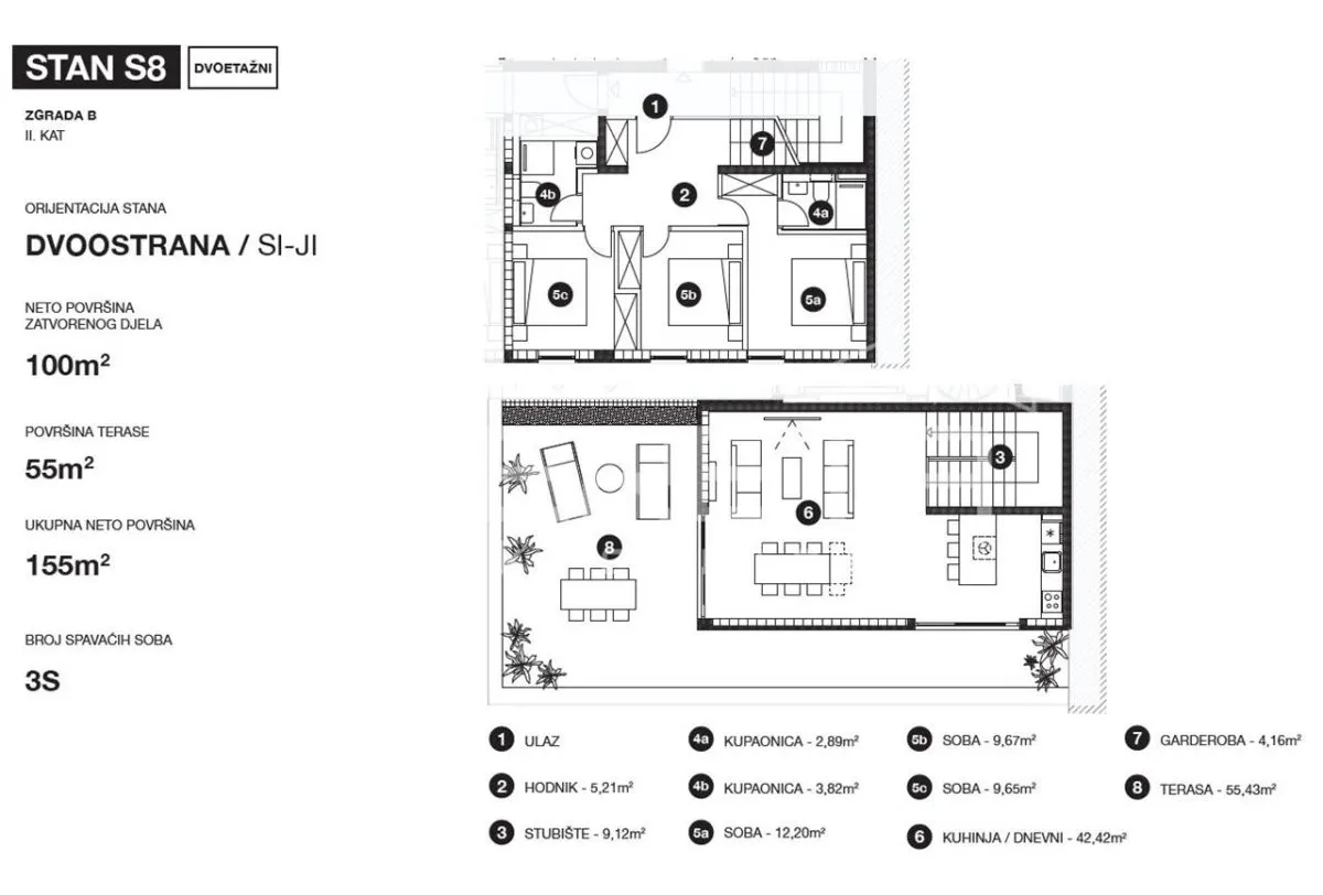 Apartamento dúplex en venta en Vrboska, Hvar, Croacia - foto 9