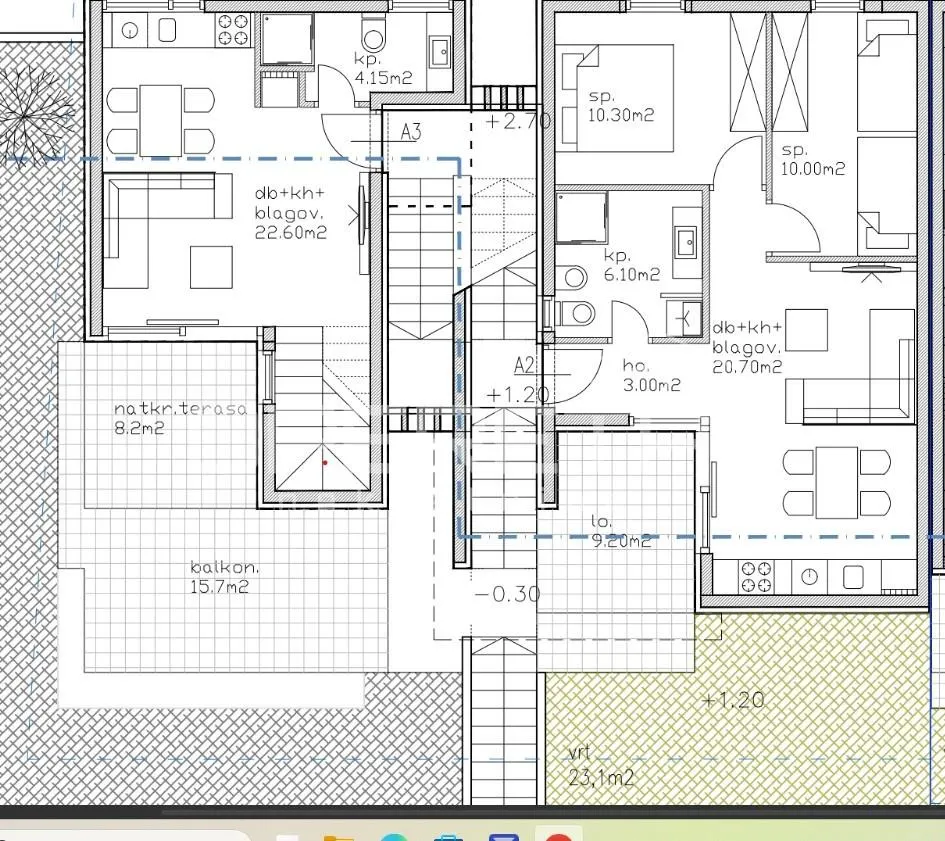 Apartamento en Primera Planta con Jardín en Venta en Umag, Croacia - foto 1