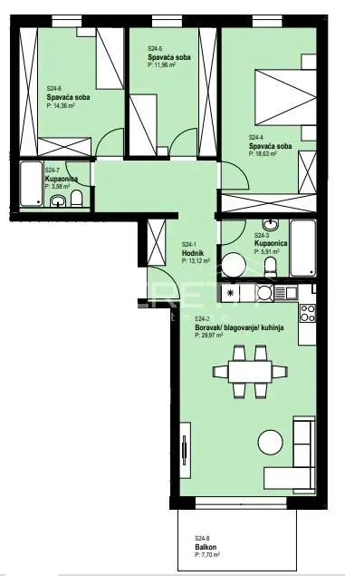Appartement neuf à vendre à Žitnjak, Zagreb - foto 4