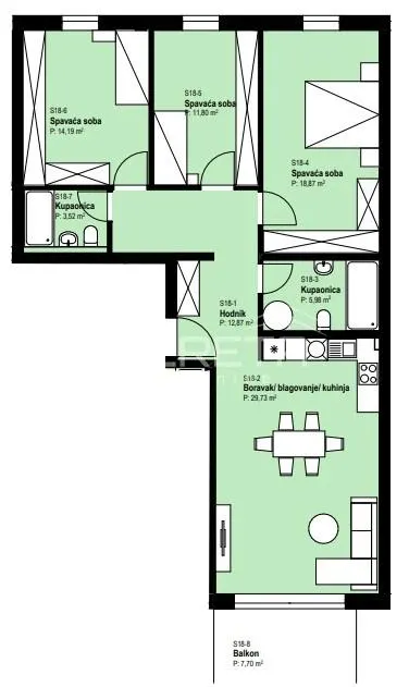 Appartement Neuf à Vendre à Žitnjak, Zagreb - foto 4