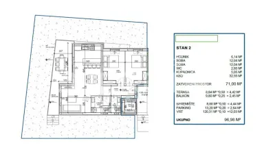 克罗地亚圣菲利普和雅科夫地区一楼花园两卧室公寓出售 - foto 6
