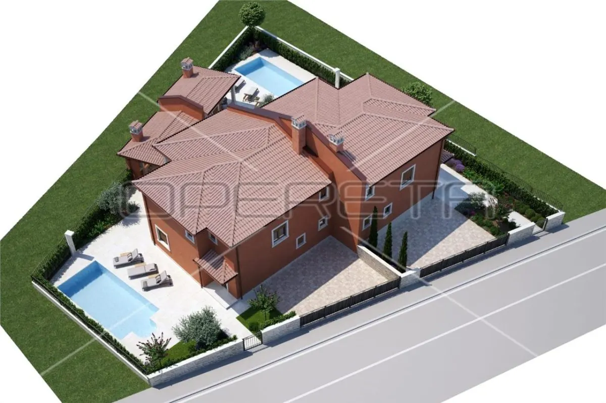 Villa Semi-Mitoyenne Neuve avec Piscine à Vendre à Momjan, Istrie, Croatie - foto 2