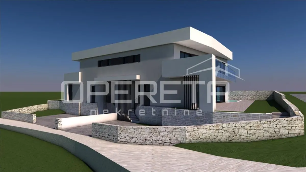 Villa Pareada Moderna con Piscina en Venta en Kanfanar, Croacia - foto 2