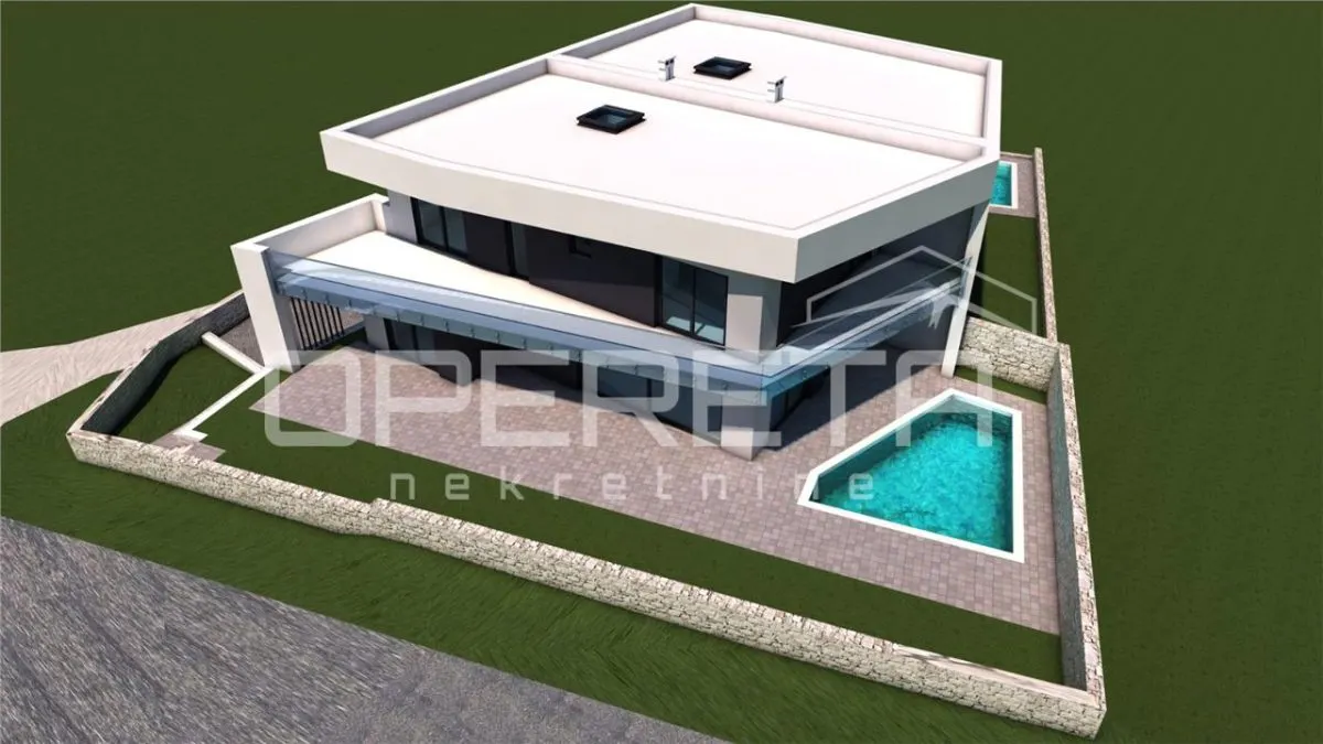 Villa Pareada Moderna con Piscina en Venta en Kanfanar, Croacia - foto 3
