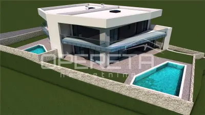 Villa Pareada Moderna con Piscina en Venta en Kanfanar, Croacia - foto 5