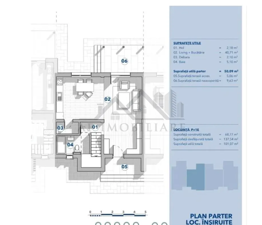 Valea Lupului, Maison Mitoyenne P+1. 101 m², Terrain 106 m² - foto 11
