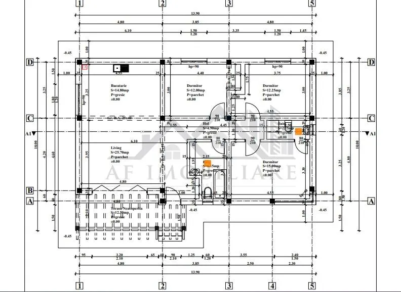 Valea Lupului单层房屋 4卧室 115m² 地块380m² - foto 2