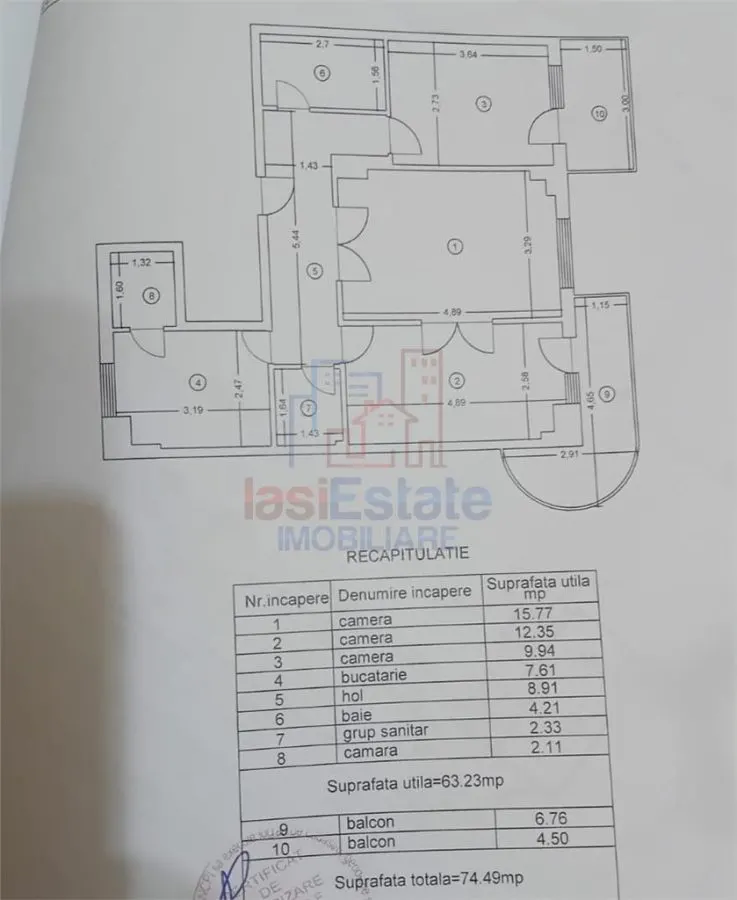 Appartement 3 Chambres Gara - Barsanescu, Iasi - foto 1