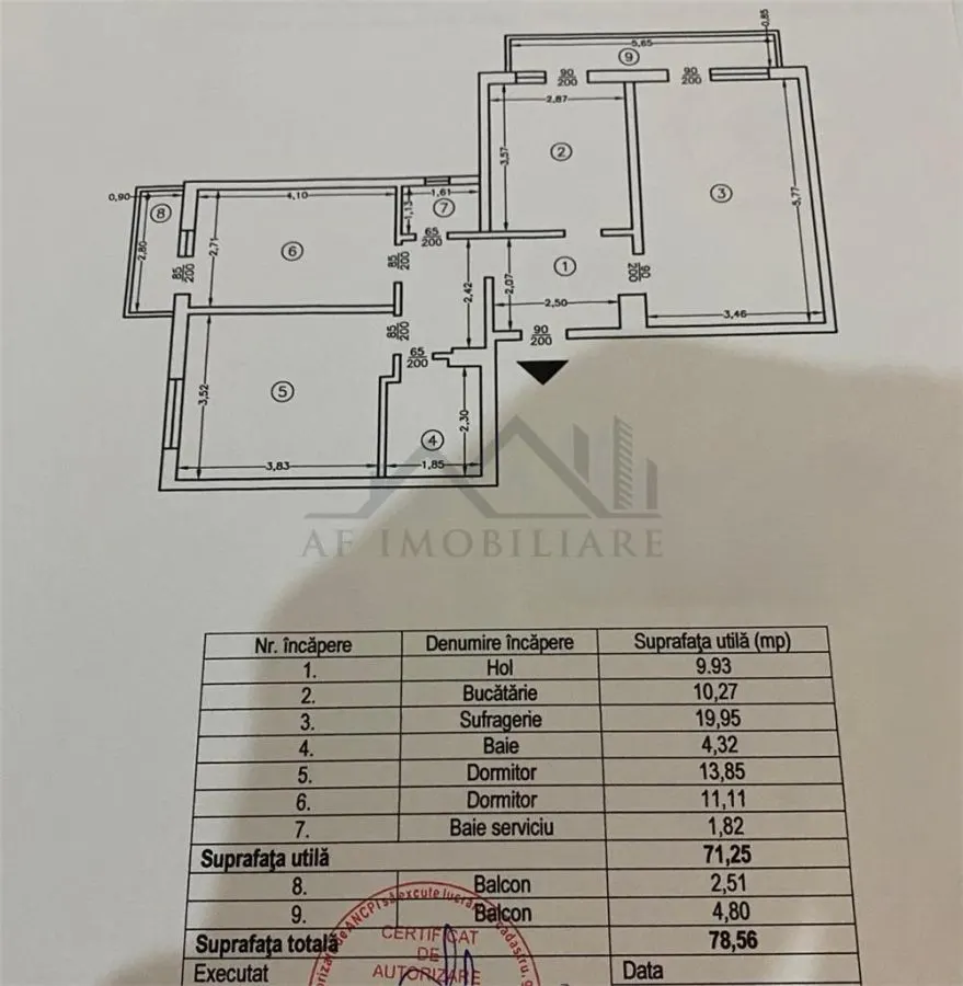 Appartement Trois Chambres, Zone Frumoasa - Boulevard Poitiers - foto 1