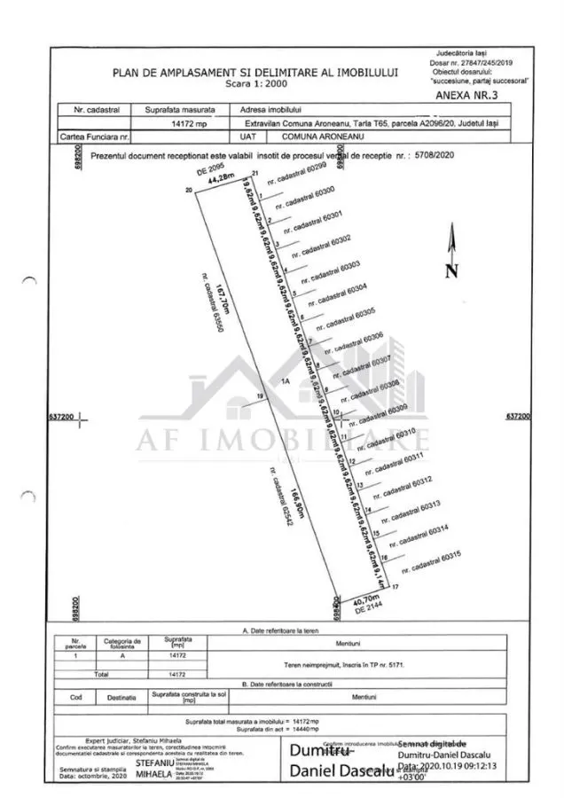 Terrain Aroneanu 8503 m² Double Façade, Utilités, Procédure PUZ - foto 2