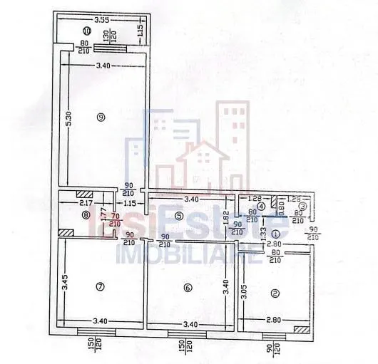 Appartement 3 Chambres Étage Intermédiaire, Mircea cel Bătrân, Iași - foto 9