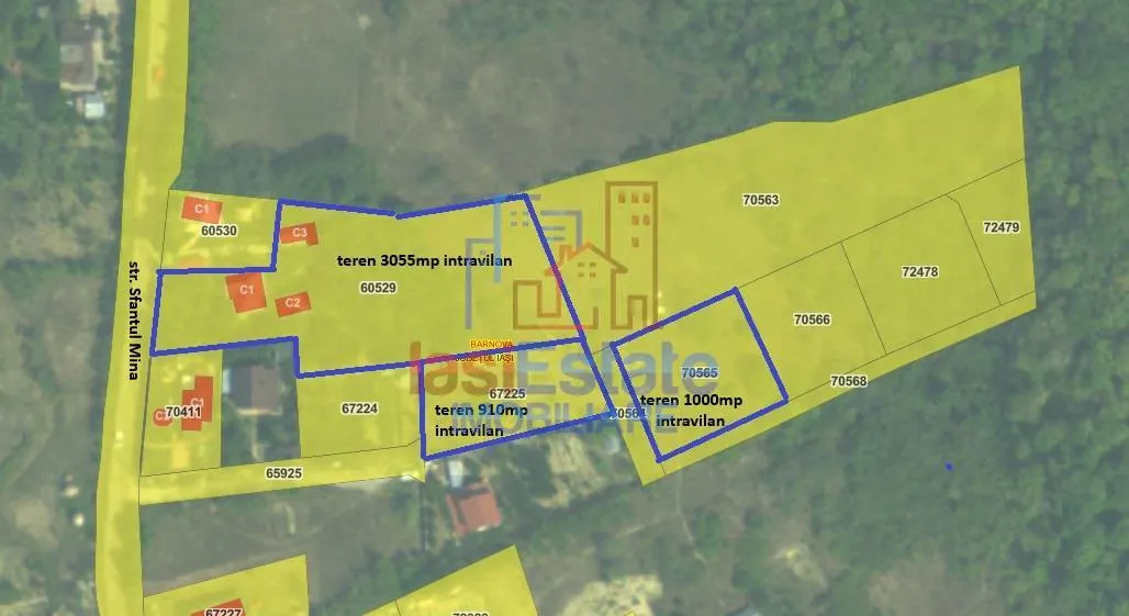Barnova, Cercu – Terrain 1 000 m² Intravilan, Zone Verte Prestige - foto 6