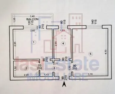 Appartement Deux Chambres, Tătărași - foto 1