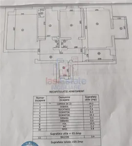 Apartment with 3 bedrooms for sale 70 sqm in Iasi, Bd. Independentei area - Iasi