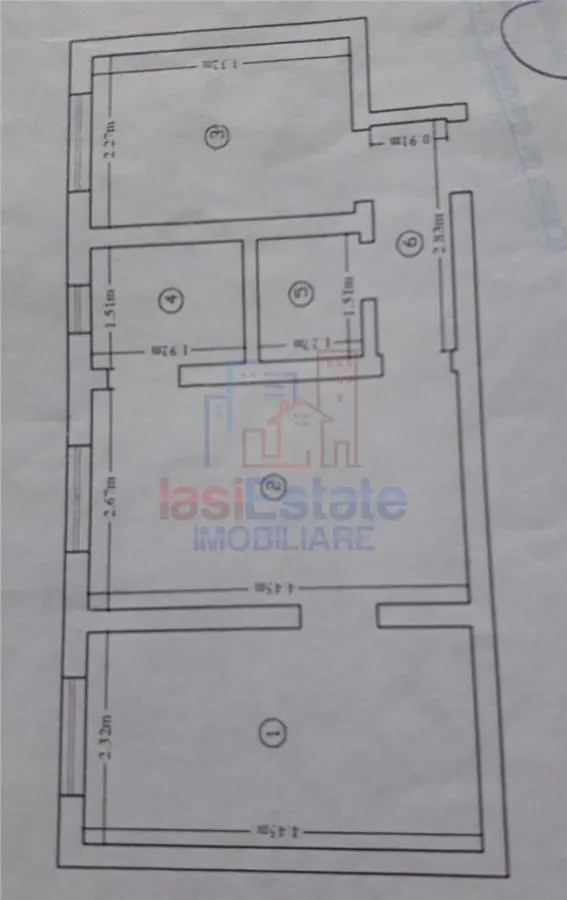 Appartement 3 Pièces, Cantemir, Podu Roș - foto 13