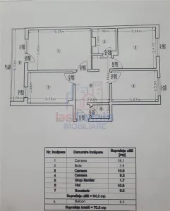 Appartement 3 Chambres, Mircea cel Bătrân, Iași - foto 12