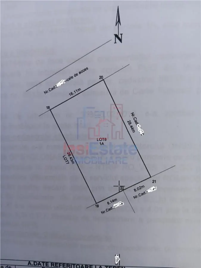Land Plot 459 sqm Miroslava, G. Toparceanu Street, All Utilities - foto 3