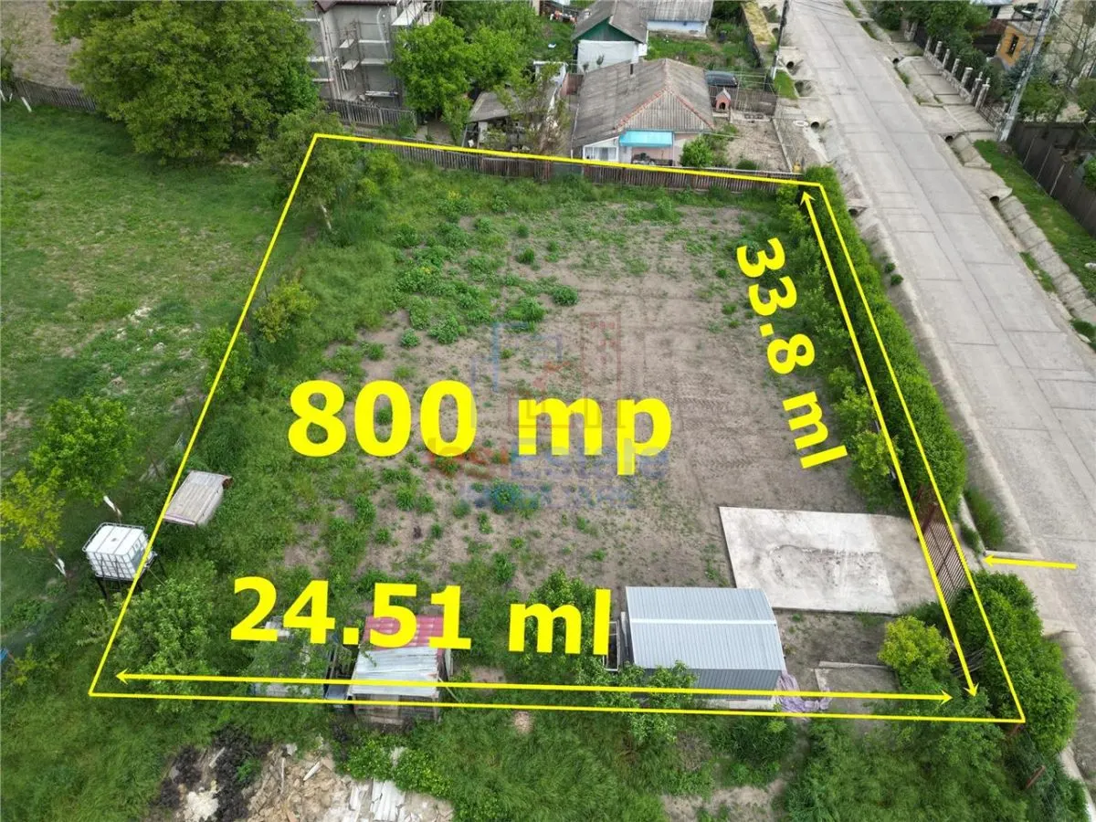 Terrain à Bâtir 800 m² Accès Asphalté et Toutes les Utilités – Rediu, Iași - foto 5