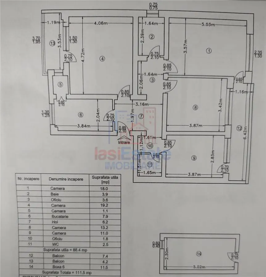 Oferta Rara - Copou - Parc - Apartament 4 camere cu garaj si boxa - foto 2