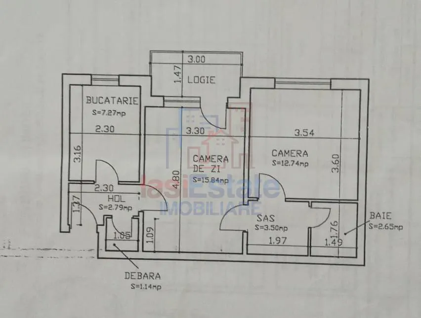 Appartement 2 Chambres Podu Ros – Odeon, Iași - foto 2