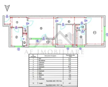 Podu Ros - Appartement 3 Pièces, 70 m² - Sans Risque Structurel - foto 4