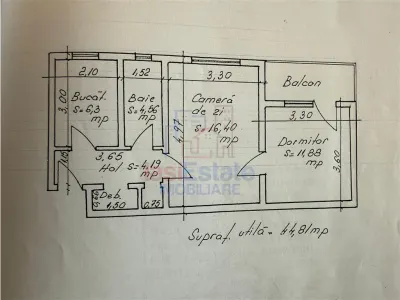 Apartament 2 camere, 45 mp, etaj 3/4 - zona Primaverii | Centrala proprie - foto 6